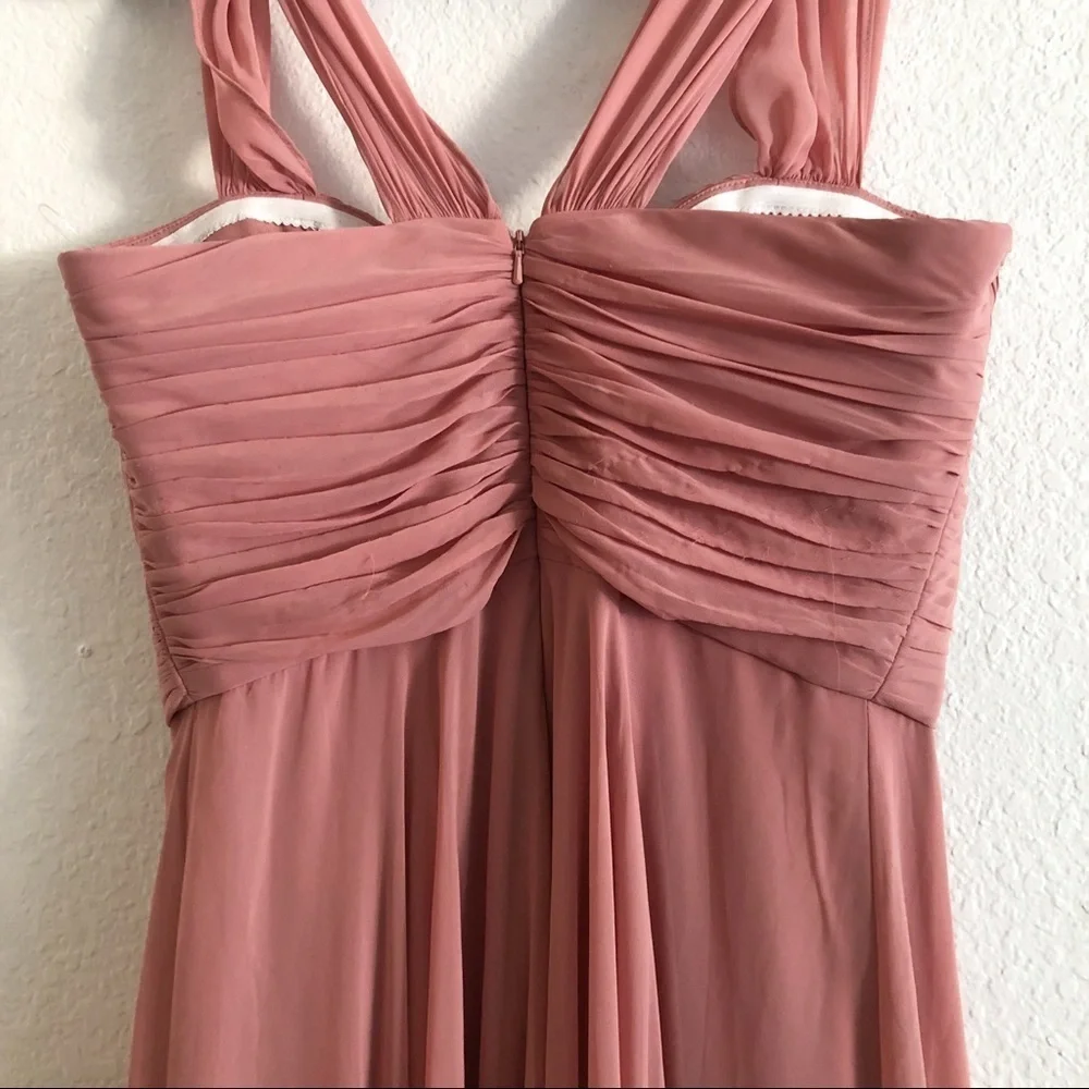 Dessy Collection Dress 2970 Chiffon Sweetheart Maxi‎ Bridesmaid Dress